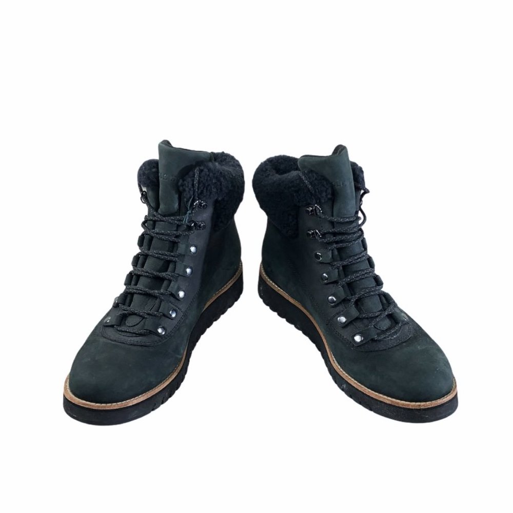 Cole Haan GrandExplorer Black Leather Hiker Boot 8 - Picture 5 of 9